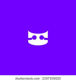 diseño simple de logotipo corporativo de gato abstracto
