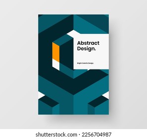 Simple ilustración de diseño de vector de folletos corporativos. Concepto moderno de patrón geométrico.