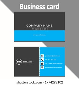 simple and corporate business card design 