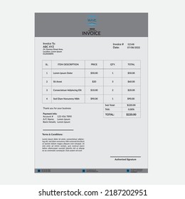 Simple Corporate Business Invoice Template