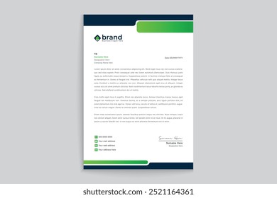 Einfaches, kreatives Briefkopfdesign