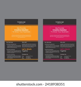 simple corporate flyer design template