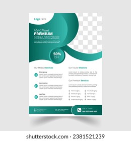 Simple Corporate healthcare and medical Flyer, a4 size, flyer design template for print