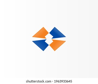 simple corporate icon logo design icon