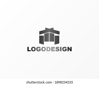 Simple corporate icon logo identity