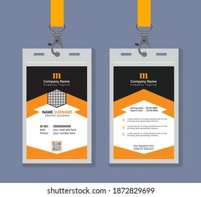 Simple Corporate ID Card Design Template