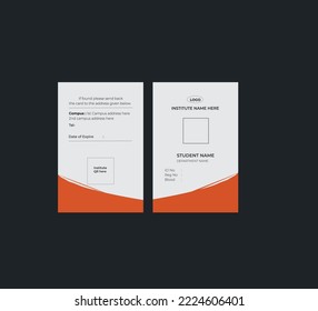 diseño simple de tarjeta de identificación corporativa 