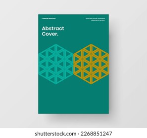 Plantilla vectorial de diseño simple de identidad corporativa. Diseño creativo de pancartas hexagonales en mosaico.