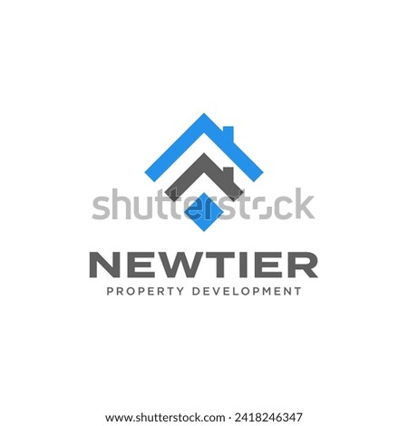 Simple Corporate New Tier Logo Design Vector for Property Development Consulting Business