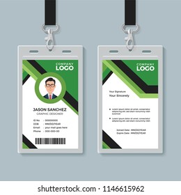 Simple Corporate Office Identity Card Design Template