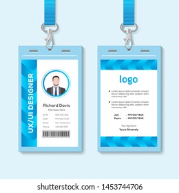 Simple Corporate Office Identity Card Design Template