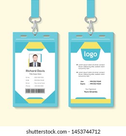 Simple Corporate Office Identity Card Design Stock Vector (Royalty Free ...