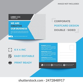 Simple  corporate post card template