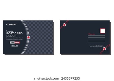 Simple Corporate postcard Design |  postcard template