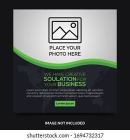 Simple corporate posts, Easy Use in banners, promotion designs, branding company, bloggers, designers, shop owners, entrepreneurs and businesses. Social media post template. Vector