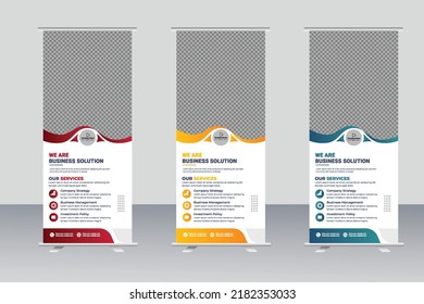 Simple corporate rollup banner template