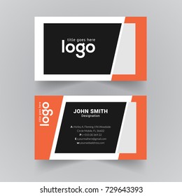 Simple Corporate Vector Business Card Template
