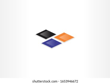 Simple corporate vector logo design illustration