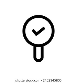 Simple Correct icon. The icon can be used for websites, print templates, presentation templates, illustrations, etc