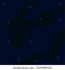 Design simples de linhas e estrelas cósmicas