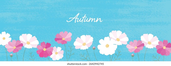 Simple cosmos illustration background material