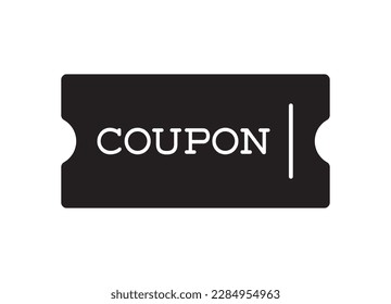 Ilustración vectorial de icono de cupón simple