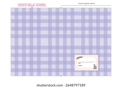 Simple cover book to student. print templates