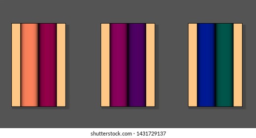 Simple cover design. Cool templates with soft colors for flyers, banners, brochures
