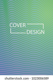Simple Cover Design Simple Halftone Gradients Background. Future Cover Template. Vector Geometric Patterns. A4 size. Brochures, Flyers, Presentations, Leaflet, Magazine, Annual Report
