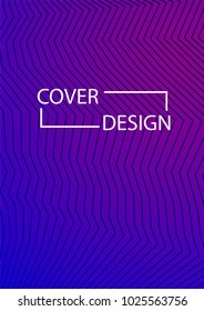 Simple Cover Design Simple Halftone Gradients Background. Future Cover Template. Vector Geometric Patterns. A4 size. Brochures, Flyers, Presentations, Leaflet, Magazine, Annual Report
