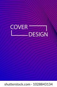 Simple Cover Design Simple Halftone Gradients Background. Future Cover Template. Vector Geometric Patterns. A4 size. Brochures, Flyers, Presentations, Leaflet, Magazine, Annual Report
