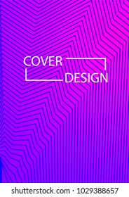 Simple Cover Design Simple Halftone Gradients Background. Future Cover Template. Vector Geometric Patterns. A4 size. Brochures, Flyers, Presentations, Leaflet, Magazine, Annual Report
