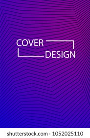 Simple Cover Design Simple Halftone Gradients Background. Future Cover Template. Vector Geometric Patterns. A4 size. Brochures, Flyers, Presentations, Leaflet, Magazine, Annual Report
