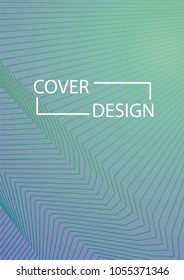 Simple Cover Design Simple Halftone Gradients Background. Future Cover Template. Vector Geometric Patterns. A4 size. Brochures, Flyers, Presentations, Leaflet, Magazine, Annual Report
