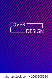 Simple Cover Design Simple Halftone Gradients Background. Future Cover Template. Vector Geometric Patterns. A4 size. Brochures, Flyers, Presentations, Leaflet, Magazine, Annual Report
