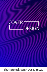 Simple Cover Design Simple Halftone Gradients Background. Future Cover Template. Vector Geometric Patterns. A4 size. Brochures, Flyers, Presentations, Leaflet, Magazine, Annual Report
