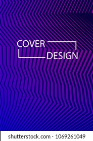 Simple Cover Design Simple Halftone Gradients Background. Future Cover Template. Vector Geometric Patterns. A4 size. Brochures, Flyers, Presentations, Leaflet, Magazine, Annual Report
