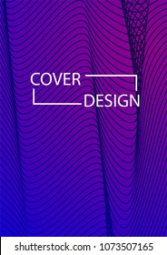 Simple Cover Design Simple Halftone Gradients Background. Future Cover Template. Vector Geometric Patterns. A4 size. Brochures, Flyers, Presentations, Leaflet, Magazine, Annual Report
