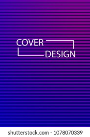 Simple Cover Design Simple Halftone Gradients Background. Future Cover Template. Vector Geometric Patterns. A4 size. Brochures, Flyers, Presentations, Leaflet, Magazine, Annual Report
