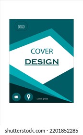 Simple cover design template. Leaflet advertising, poster, magazine, Business Financial for background