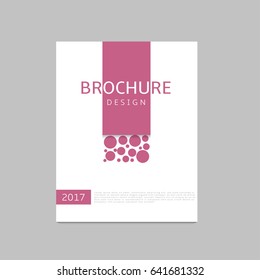Simple Cover with geometric shapes for brochures, banners, presentations, booklets