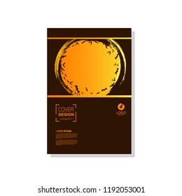 simple cover template. Halloween themed vector. suitable for banners, web, printing needs, decor, border, etc.