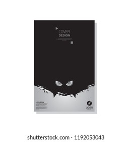 simple cover template. Halloween themed vector. suitable for banners, web, printing needs, decor, border, etc.