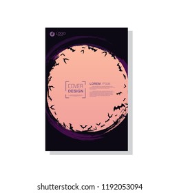 simple cover template. Halloween themed vector. suitable for banners, web, printing needs, decor, border, etc.