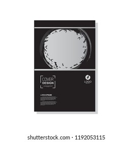 simple cover template. Halloween themed vector. suitable for banners, web, printing needs, decor, border, etc.