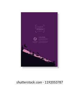simple cover template. Halloween themed vector. suitable for banners, web, printing needs, decor, border, etc.