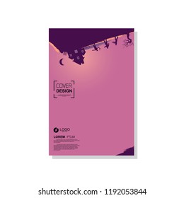 simple cover template. Halloween themed vector. suitable for banners, web, printing needs, decor, border, etc.
