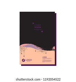 simple cover template. Halloween themed vector. suitable for banners, web, printing needs, decor, border, etc.