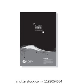simple cover template. Halloween themed vector. suitable for banners, web, printing needs, decor, border, etc.