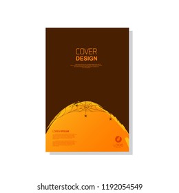 simple cover template. Halloween themed vector. suitable for banners, web, printing needs, decor, border, etc.